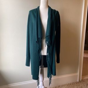 AUTUMN CASHMERE Sz S Hunter Green Cardigan